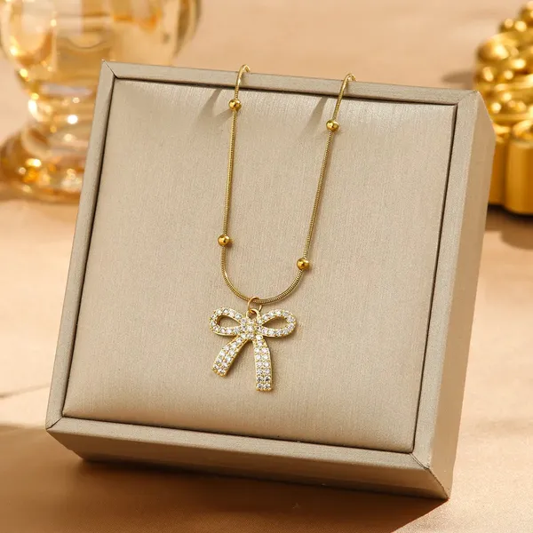 Gold_Bowknot_Pendants_For_Women